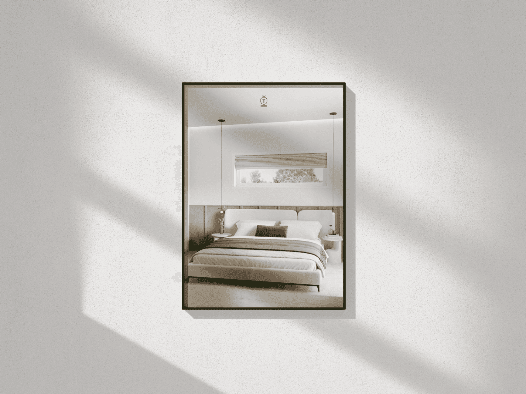 Plakat-Mockup an einer Wand